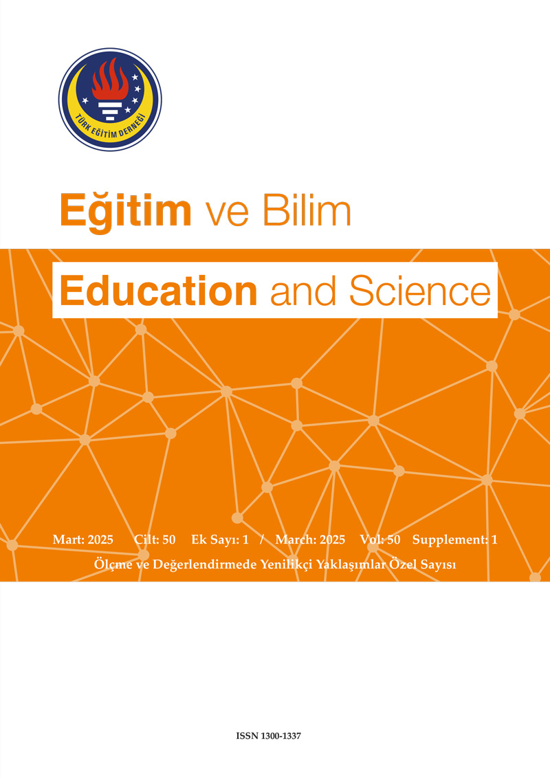 Eğitim ve Bilim 2025 Cilt 50 Ek Sayı 1 kapak